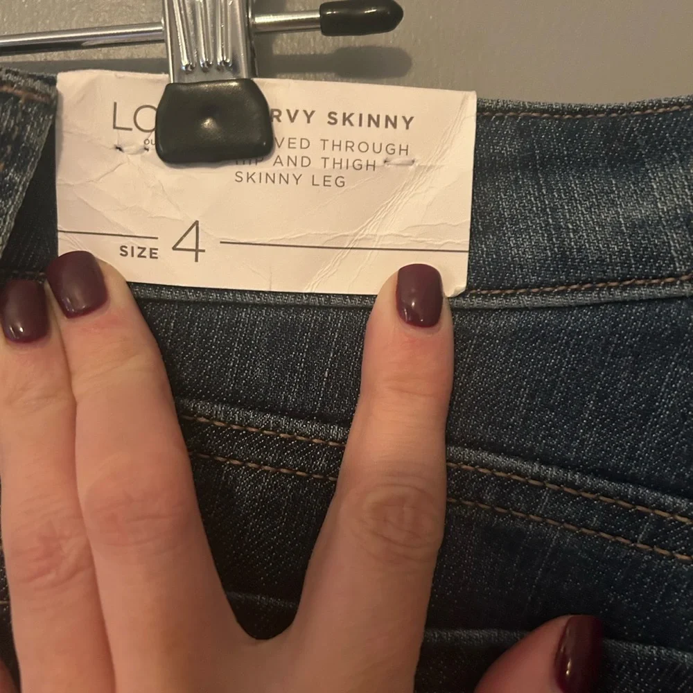 LOFT Curvy Skinny Jeans